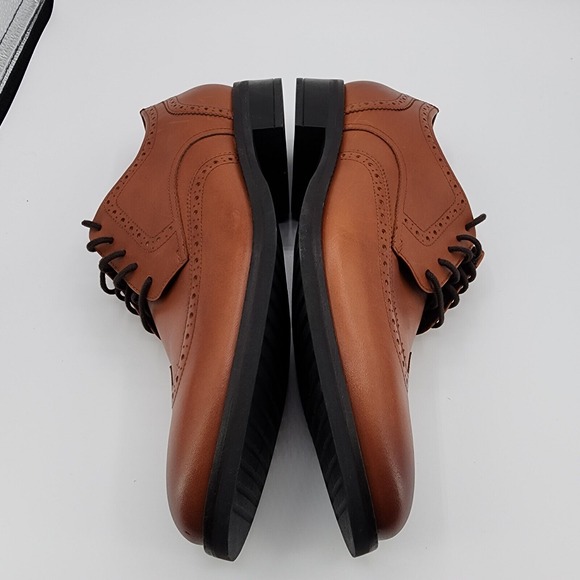 Cole Haan Grand+ Shoes Mens 11 M British Tan Dress Wingtip Oxford C37330‎ NEW